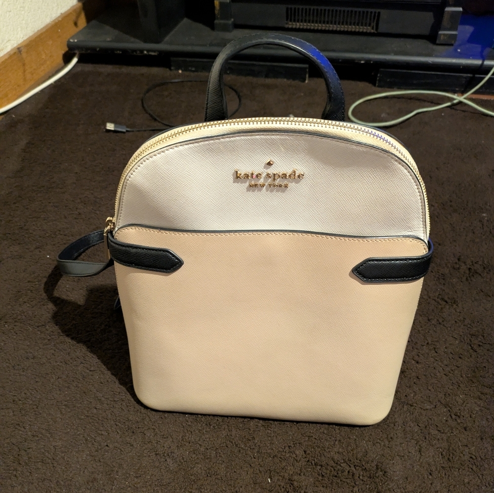 Kate Spade Beige and Black Women's Backpack